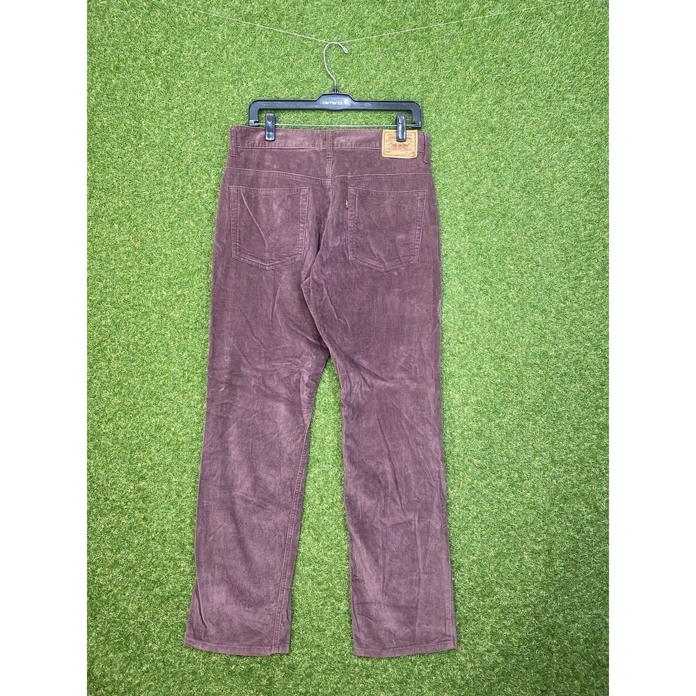 Vintage Levis 505 Jeans Womens 10 MIS M Lower Rise Straight Chino Purple 32x32